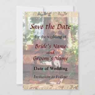 Rocking Chair in Victorian Parlour Save The Date