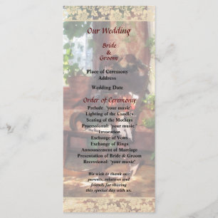 Rocking Chair in Victorian Parlour Wedding Program