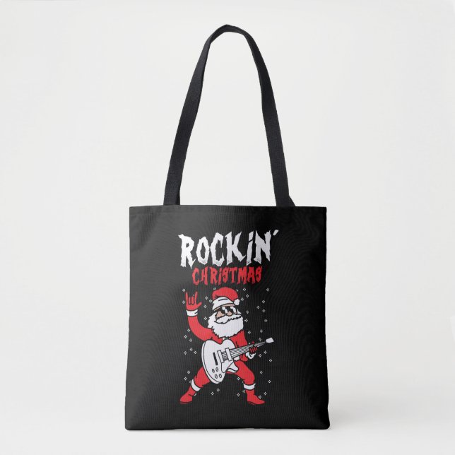 rocking christmas gift tote bag (Front)