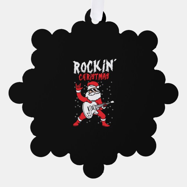 rocking christmas gift tree decoration card (Front)