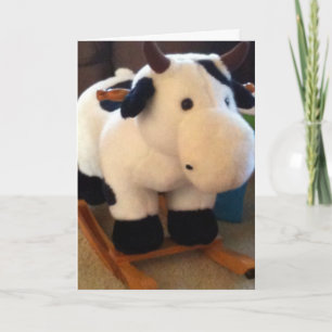 ROCKING COW ***1st BIRTHDAY*** Card