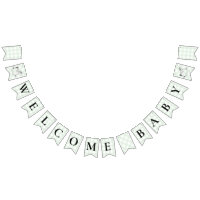 Rocking Hors Green Gingham Baby Shower Bunting