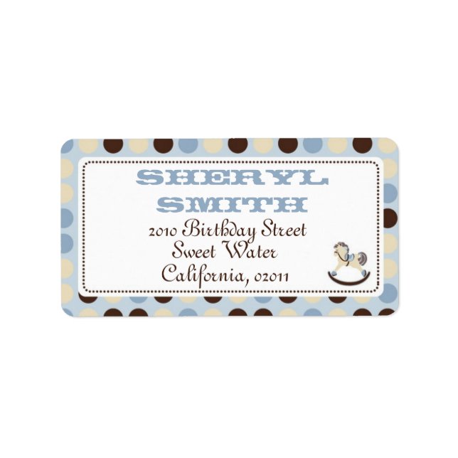Rocking Horse Address Label 2 (Front)