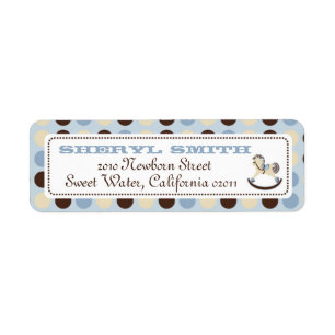 Rocking Horse Address Label 2 Return Address Label