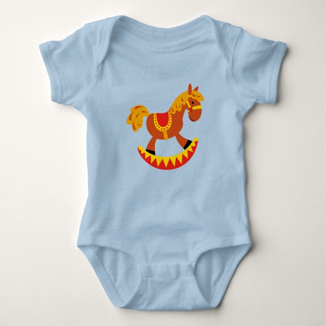 Rocking Horse Baby Bodysuit (Front)
