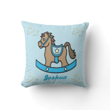Rocking Horse Baby Keepsake Pillow