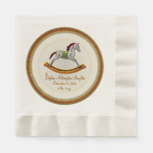 Rocking Horse Baby (Personalised) Napkin