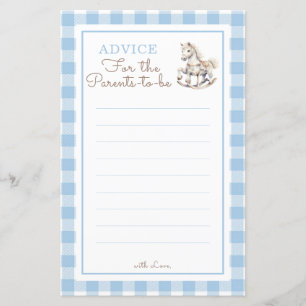 Rocking Horse Baby Shower Advice for the Parents