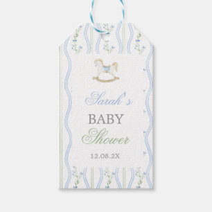 Rocking Horse Baby Shower Boy Gift Tags