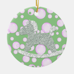 Rocking Horse Baby Tree Ornaments