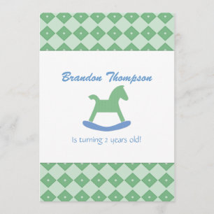 Rocking Horse Birthday Party Invitation