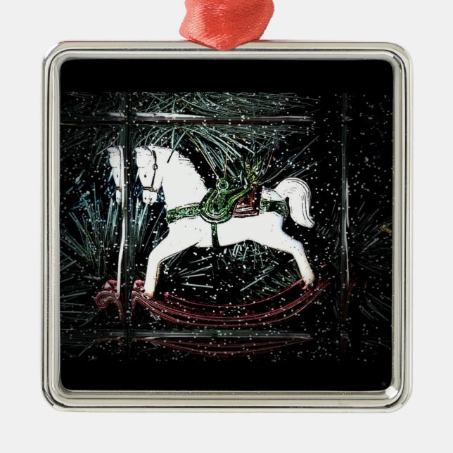 Rocking Horse Christmas Ornament (Front)