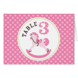 Rocking Horse Girl Table Card 3