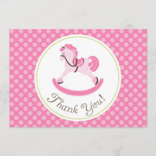 Rocking Horse Girl TY Card