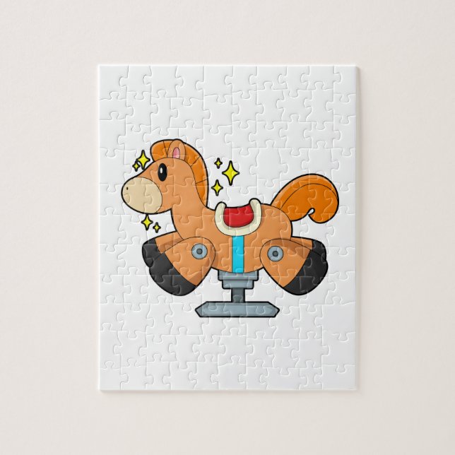 Rocking horse jigsaw puzzle (Vertical)