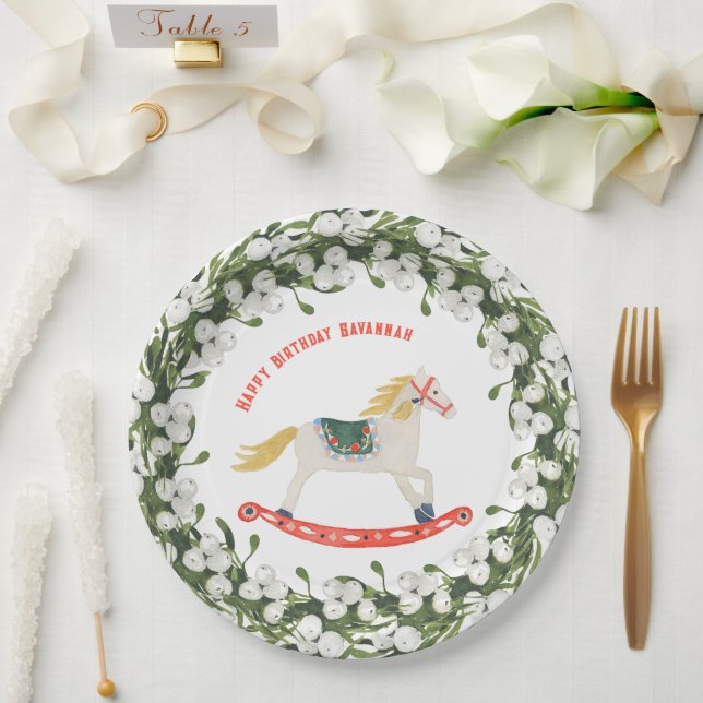 Rocking Horse Nutcracker Ballet Paper Plate (Wedding)