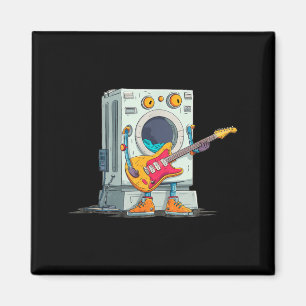 Rocking Laundry Machine Look with Guitar Costume Magnet