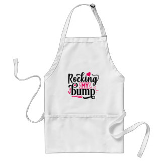 Rocking my Bump, funny pregnancy Standard Apron