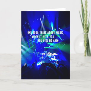 ROCKING OUT Greeting Card
