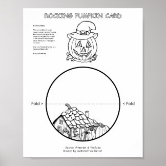 Rocking Pumpkin Card Poster