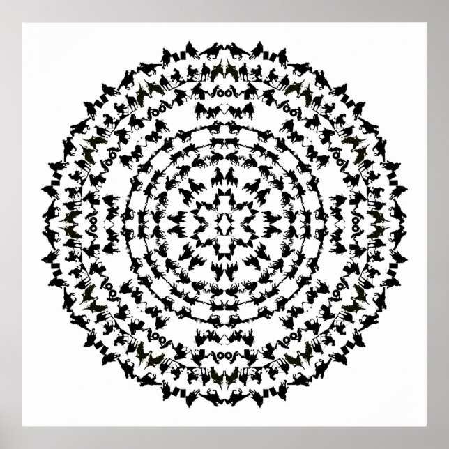 Rocking R Rodeo Mandala 1 Poster (Front)