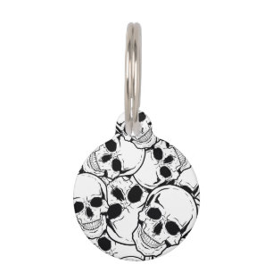 Rocking Skull Pet Tag