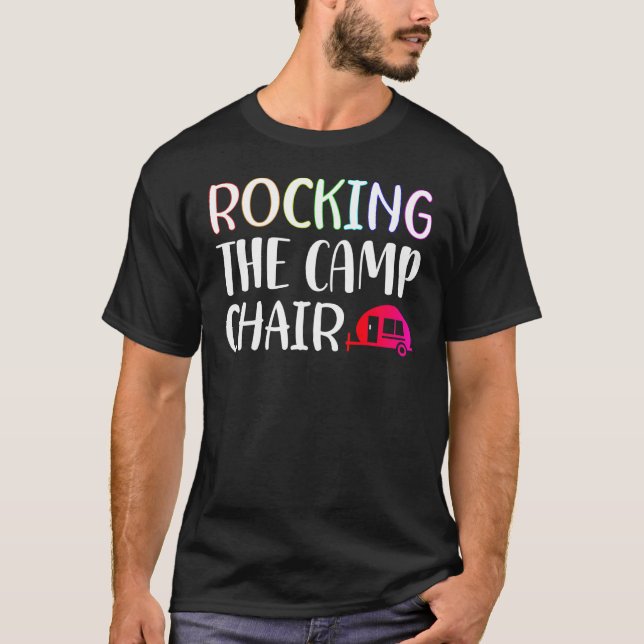 Rocking The Camp Chair Camping Boondocking For Kid T-Shirt (Front)