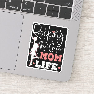 Rocking The Cheer Mum Life Funny Cheerleader Funny