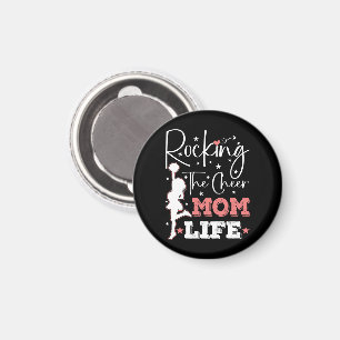 Rocking The Cheer Mum Life Funny Cheerleader Funny Magnet