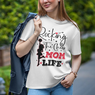Rocking The Cheer Mum Life Funny Cheerleading Cool T-Shirt