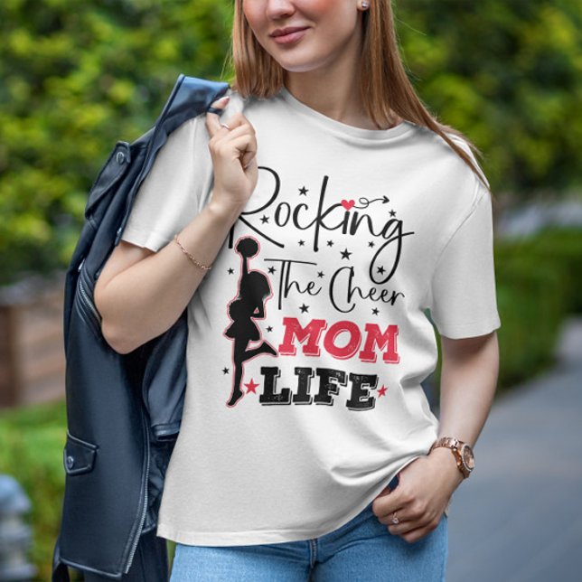 Rocking The Cheer Mum Life Funny Cheerleading Cool T-Shirt (Creator Uploaded)