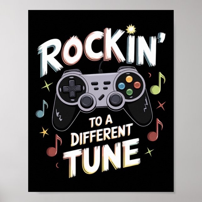 Rocking To A Different Tune Autism Awareness Heroe Poster (Front)