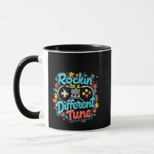 Rocking to a Different Tune Gaming Pad Autism Mug