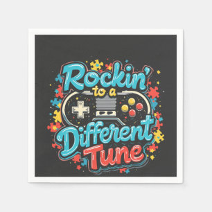 Rocking to a Different Tune Gaming Pad Autism Napkin