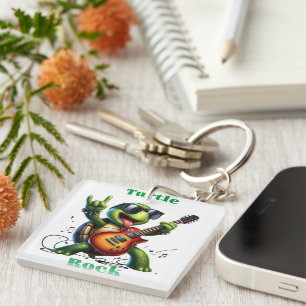Rocking Turtle Jam Session Key Ring