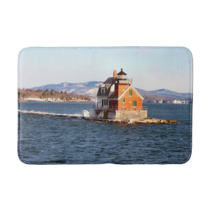 Rockland Breakwater Lighthouse, Maine Bath Mat