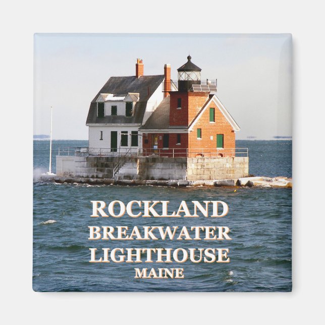 Rockland Breakwater Lighthouse, Maine Magnet (Front)