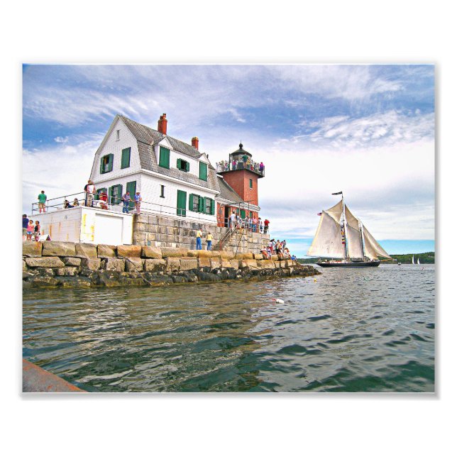 Rockland Breakwater Lighthouse, Maine Photo Print (Front)