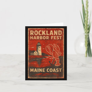 Rockland harbor fest shirt lobster lighthouse main card