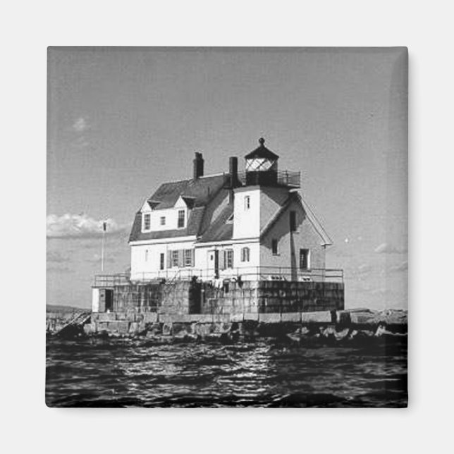 Rockland Harbour Breakwater Lighthouse Magnet (Front)