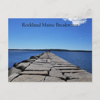 Rockland Maine Breakwater Postcard