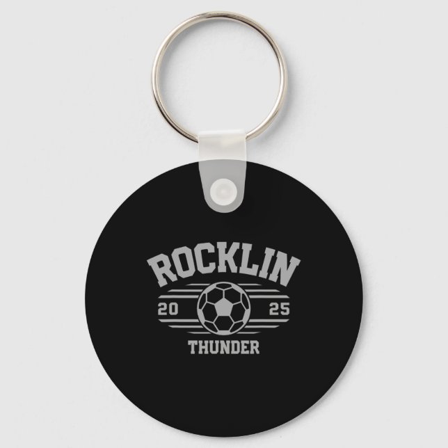 Rocklin Thunder Soccer Ll 2025 Hs  Key Ring (Front)