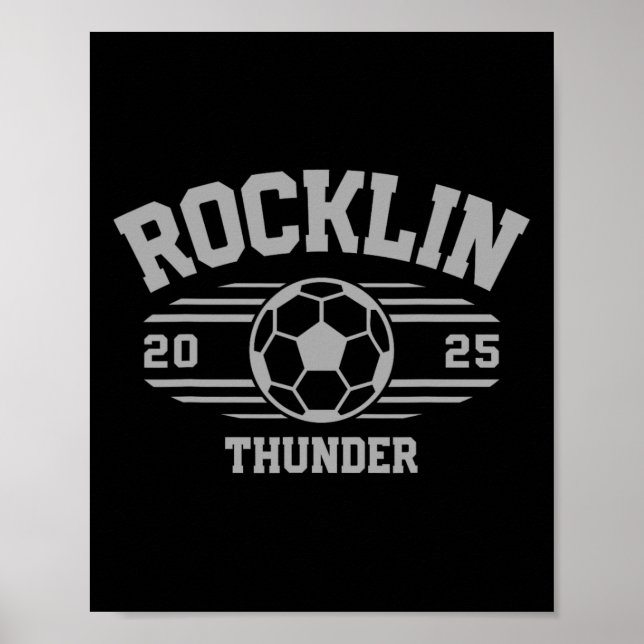 Rocklin Thunder Soccer Ll 2025 Hs  Poster (Front)