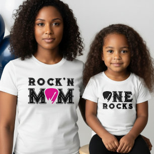 Rock'n Mum Guitar Pick Matching Parent T-Shirt