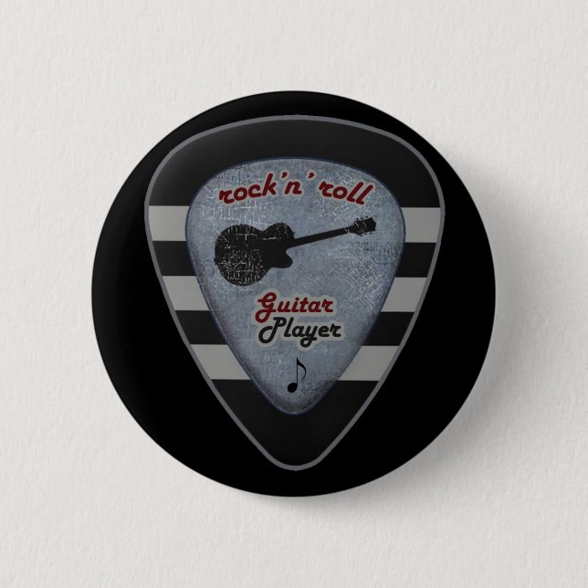 rock'n' roll forever 6 cm round badge (Front)