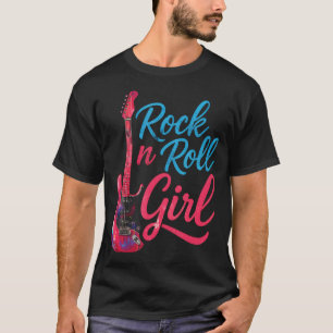 Rock'N Roll Girl Band Guitar Music Lover Girls T-Shirt