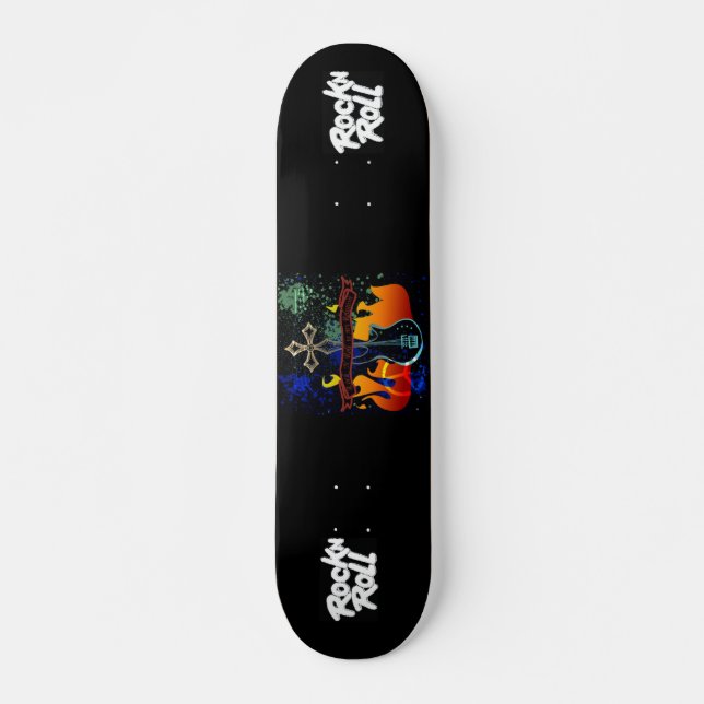 RocknRoll - Designer 7 3/8" Deck Skateboard (Front)