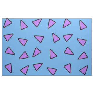 Rocko Style Geometric Triangles Blue and Purple Fabric