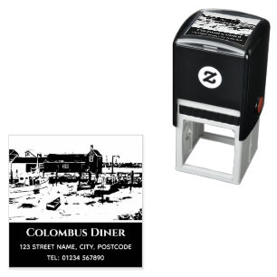 Rockport Harbour Massachusetts New England USA Self-inking Stamp