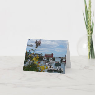 Rockport Harbour Note Card